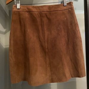 One teaspoon camel zip back used mini skirt